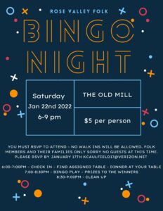 Bingo at the Old Mill